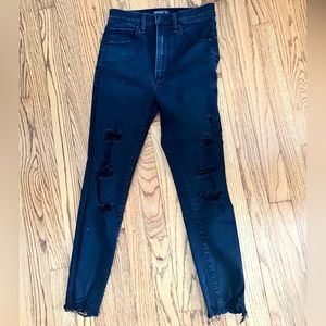 Skinny distressed Abercrombie jeans